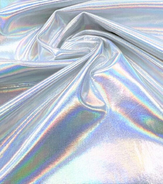 Performance Stretch Apparel Fabric Silver Electric, , hi-res, image 2