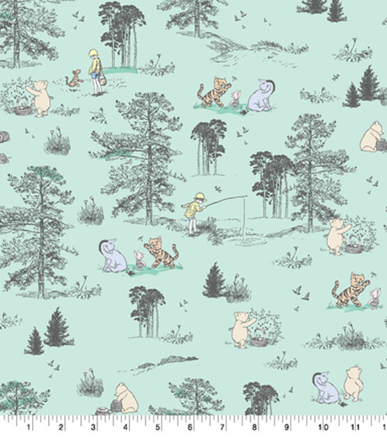 Disney Winnie The Pooh & Friends Gingham Cotton Fabric by Joann