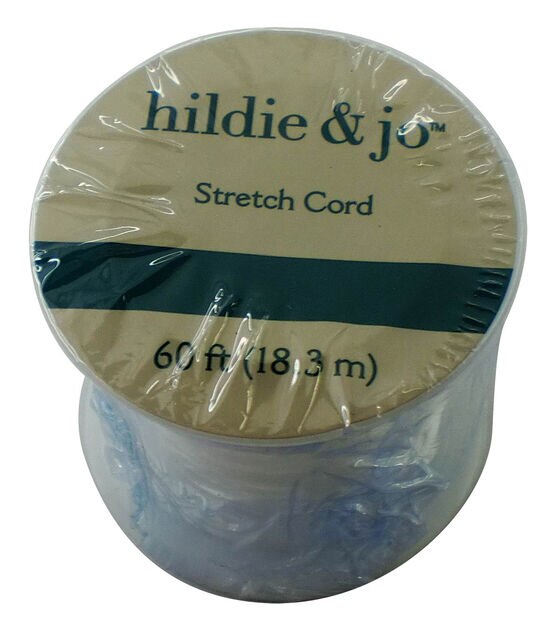 60' White Stretch Cord Spool by hildie & jo
