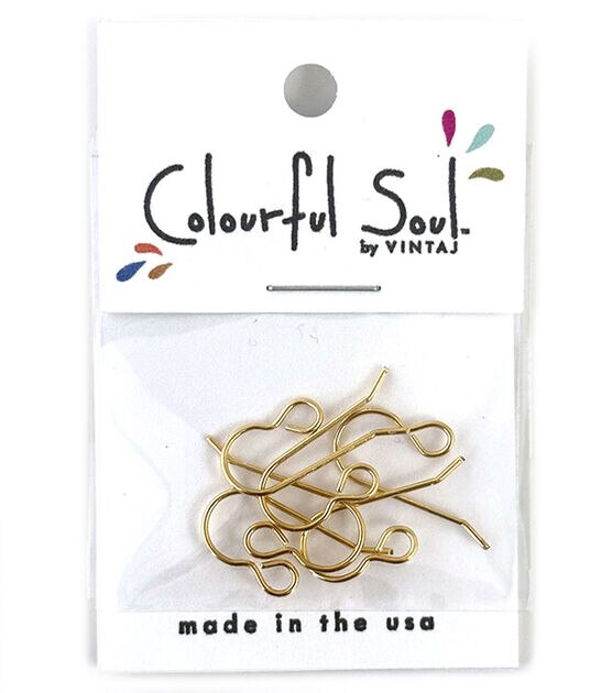 Vintaj Colourful Soul 6 pk 10K Gold-plated French Ear Wires