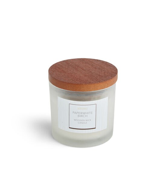 Haven St. Candle Co. 5 oz Paperwhite Birch Scented Wooden Wick Candle