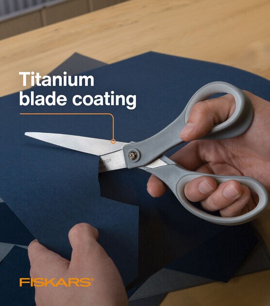 Everyday Titanium Scissors, SoftGrip Handles, 8 In.