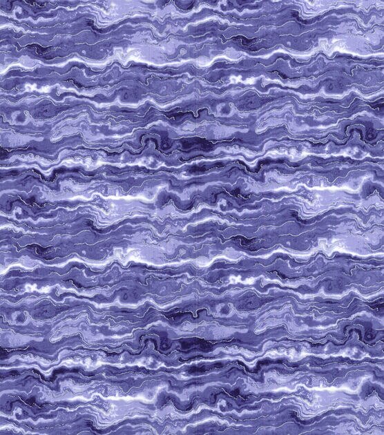 Blue Waves Pearl Quilt Cotton Fabric by Keepsake Calico, , hi-res, image 2