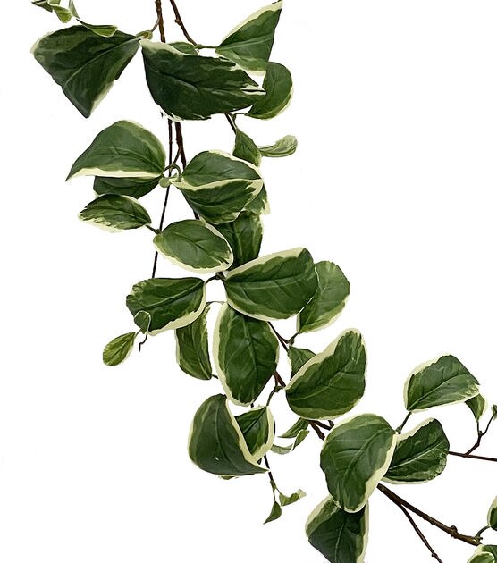65" Green Dieffenbachia Leaf Garland by Bloom Room, , hi-res, image 2