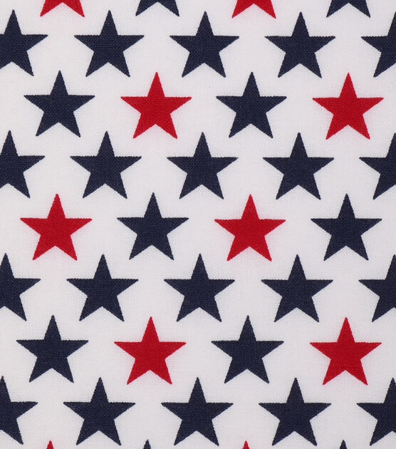 Bold Stars Patriotic Cotton Fabric, , hi-res, image 1