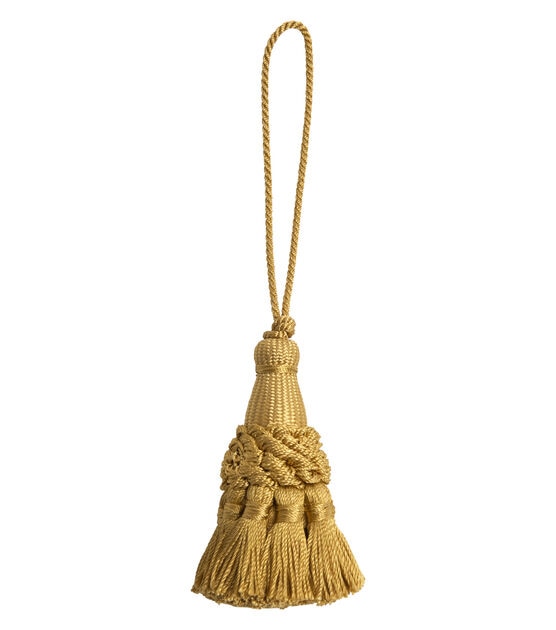 Conso 3.0 Old Gold Key Tassel 4in Loop, , hi-res, image 2