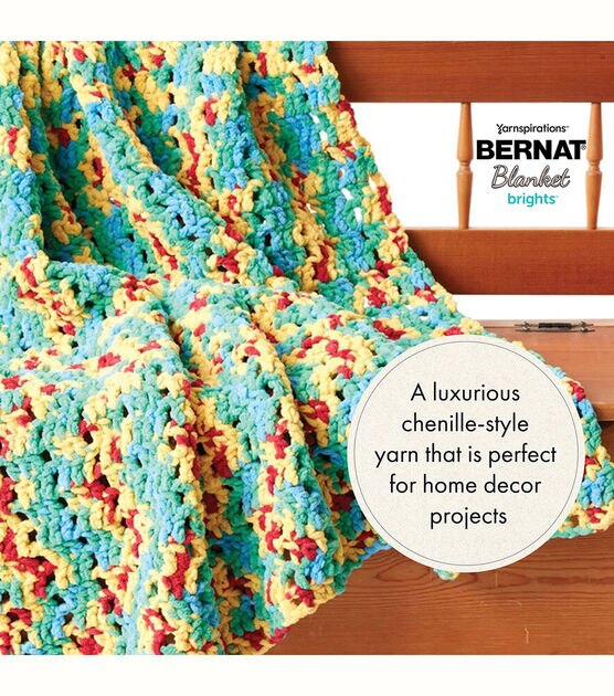Bernat Brights Big Ball Blanket Yarn - Bernat Home Decor Yarn Projects