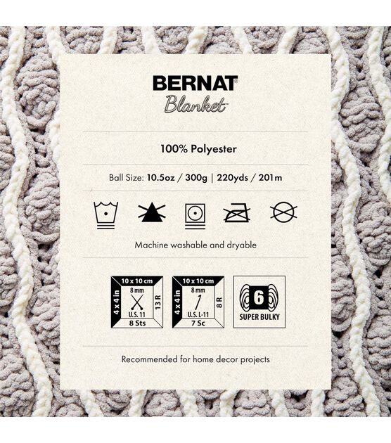 Bernat Brights Big Ball Blanket Yarn - Bernat Home Decor Yarn Projects Bernat Brights Big Ball Blanket Yarn - Bernat Home Decor Yarn Projects
