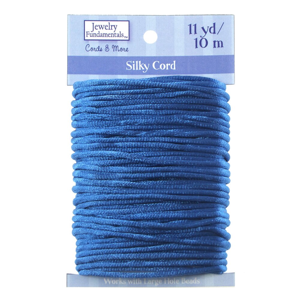 11yds Silky Cord by hildie & jo, Blue, swatch