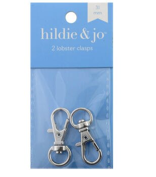 14.5mm Stainless Steel Lobster Claw Clasps 7pk by hildie & jo