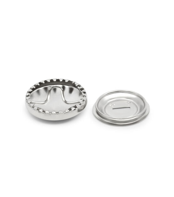 Dritz 1-1/8" Half Ball Cover Buttons, 3 pc, Nickel, , hi-res, image 9