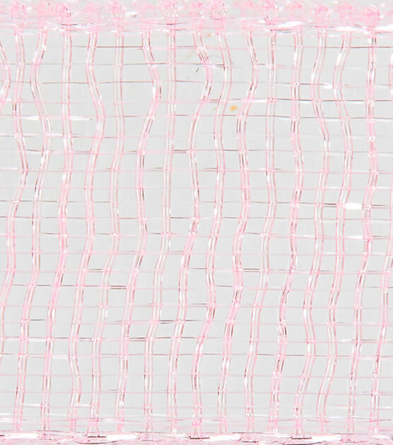 Ribbon Trends Organdy Ribbon 1/4'' Pink Solid, , hi-res, image 3