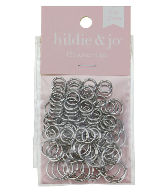125ct Silver Metal Jump Rings by hildie & jo