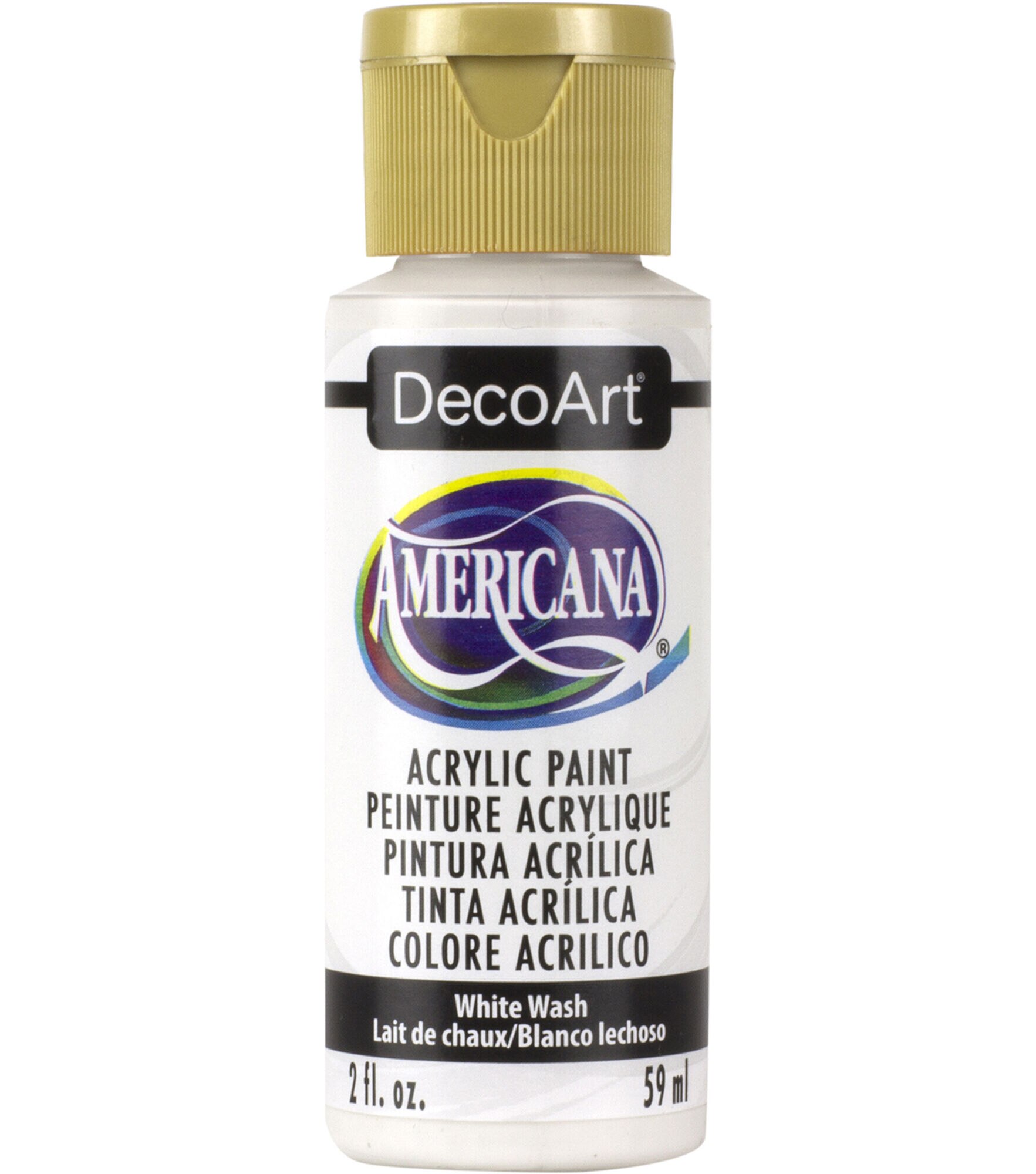 DecoArt Americana Acrylic 2oz Paint, White Wash, hi-res