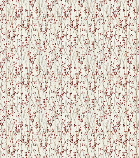 Springs Creative Winter Berries Christmas Cotton Fabric, , hi-res, image 2