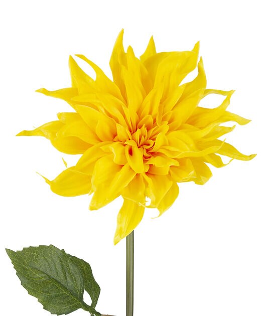 31" Yellow Dahlia Stem by Bloom Room, , hi-res, image 2
