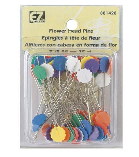 Flower Head Pins 75 Pkg