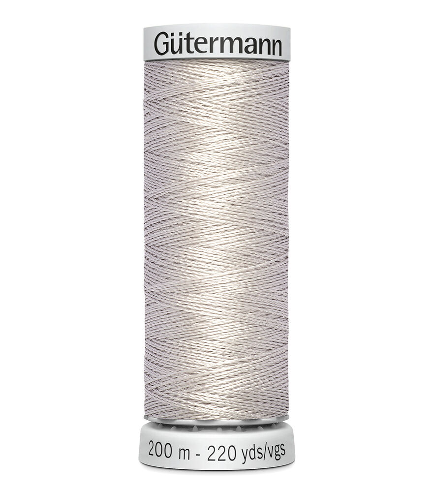 Gutermann 200M Dekor Thread, 6280 Silver Plate, swatch