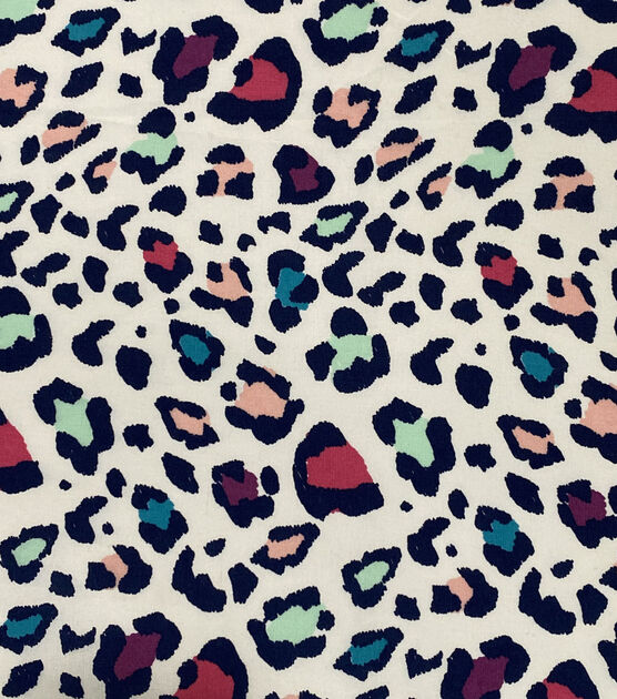 Multi Color Cheetah Novelty Cotton Fabric