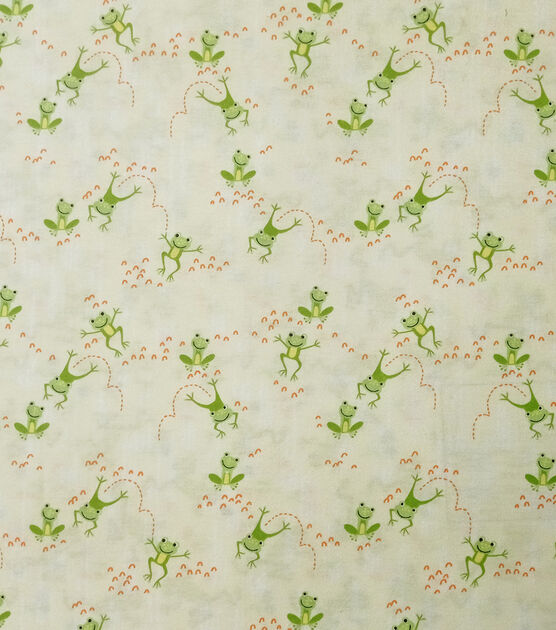Leap Frogs Super Snuggle Flannel Fabric