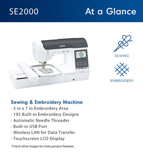Brother SE600 Embroidery & Sewing Bundle