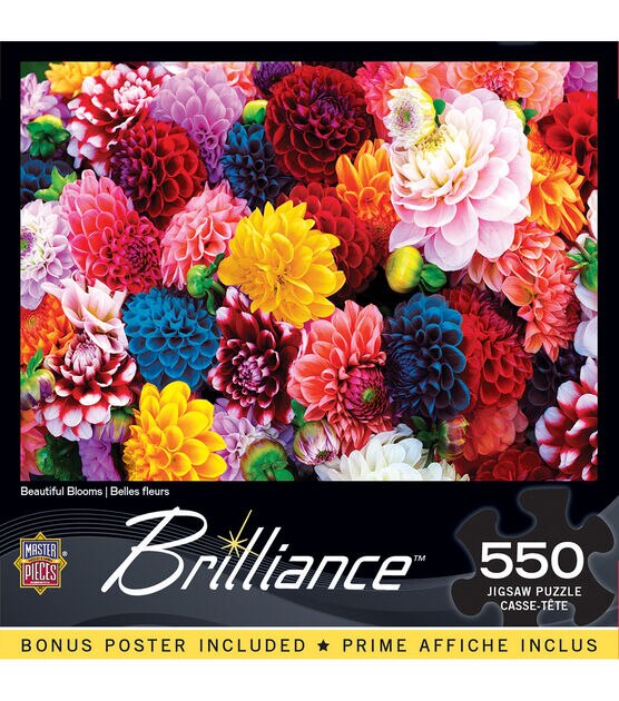 MasterPieces 18" x 24" Brilliance Beautiful Blooms Jigsaw Puzzle 550pc