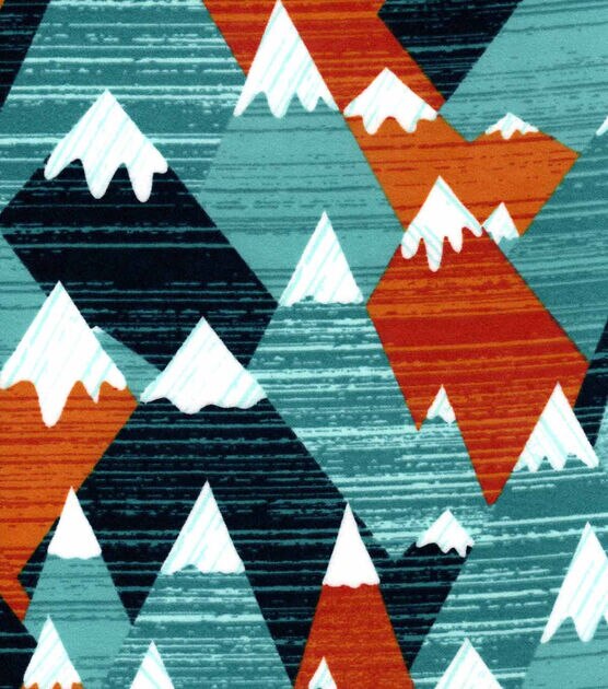 Yeti Mountain Nursery Flannel Fabric