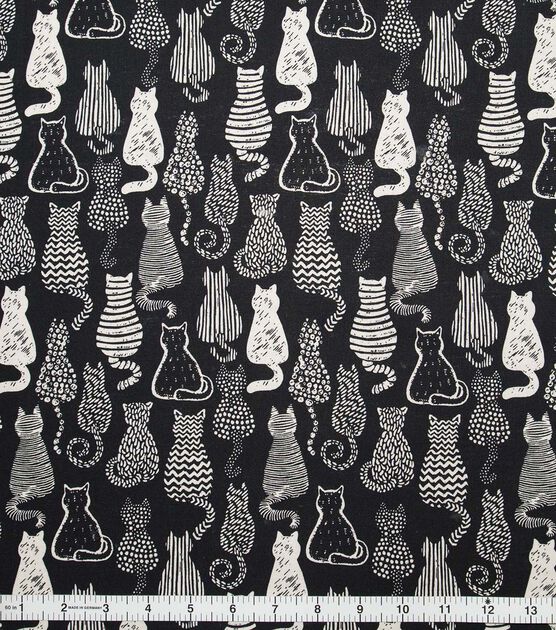 JoAnn Fabric - Charcoal Gray Fabric / Black, White and Dark Red Print