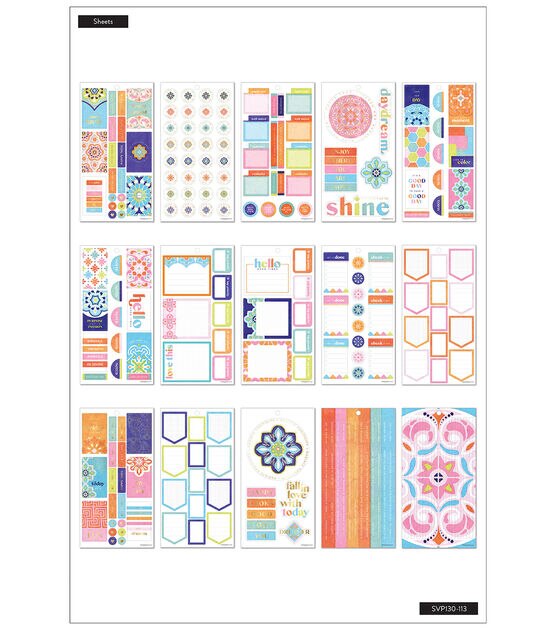 524pc Playful Tile 30 Sheet Happy Planner Sticker Pack, , hi-res, image 2