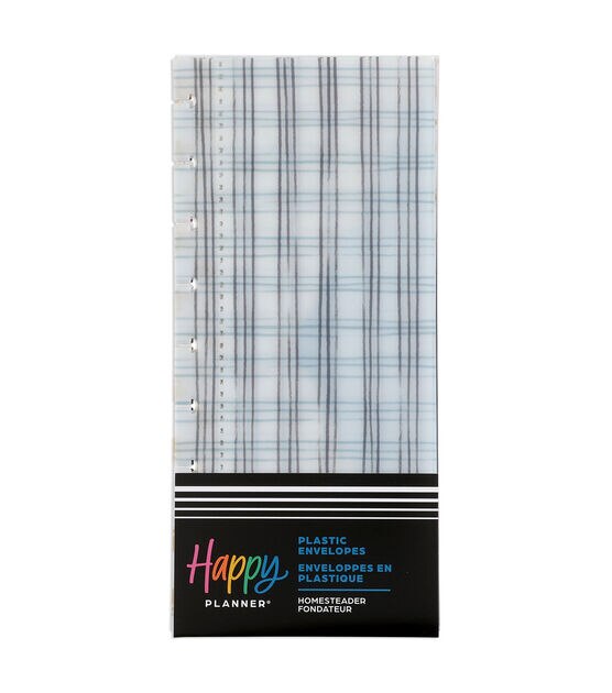 Happy Planner 3pk Homesteader Plastic Envelopes