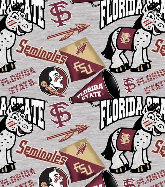 Florida State University Seminoles Cotton Fabric Collegiate Mascot