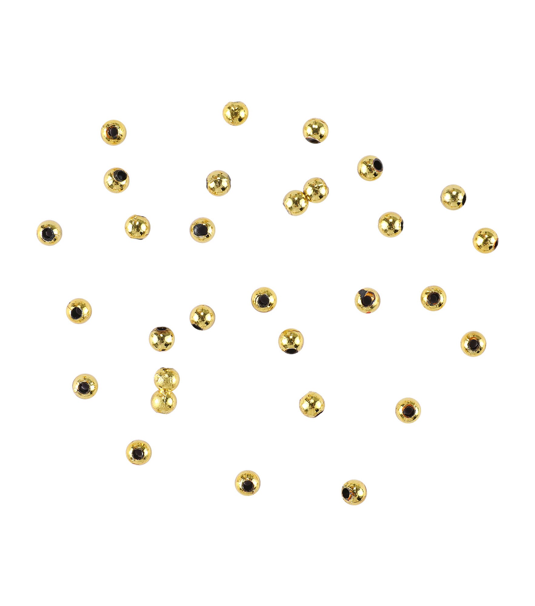 4mm Round Plastic Pearl Beads 1500pk by hildie & jo, Gold, hi-res