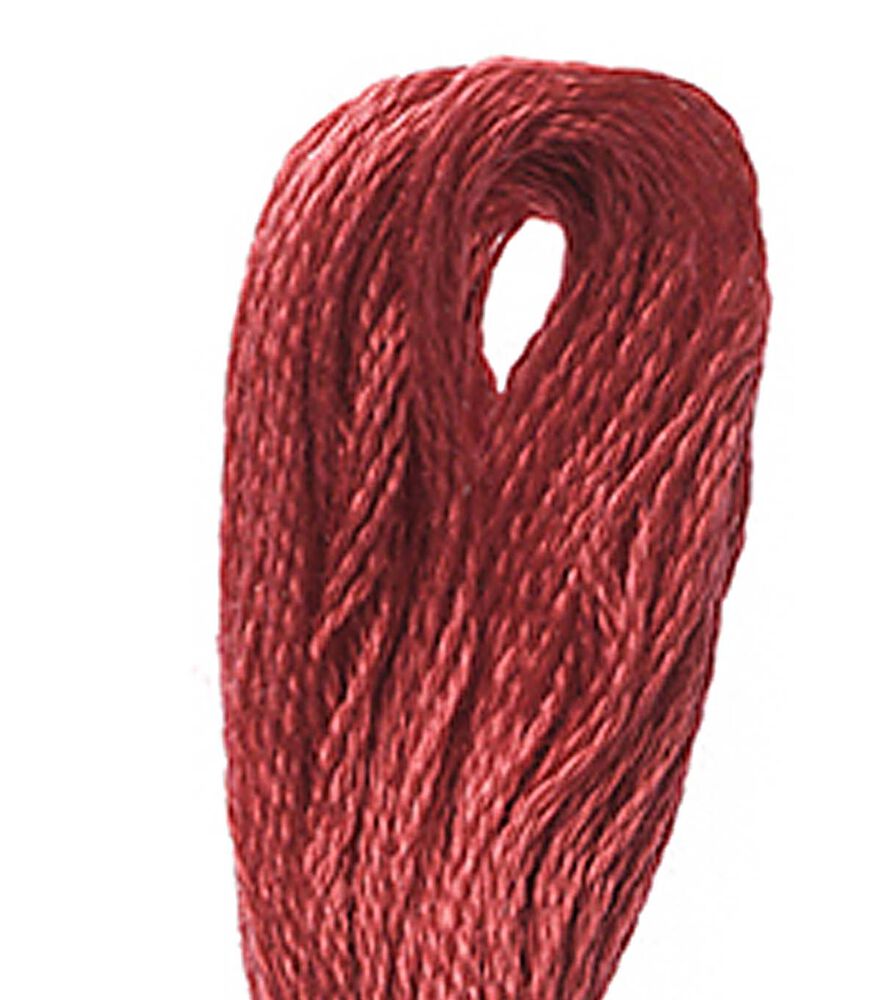 DMC 8.7yd Reds 6 Strand Cotton Embroidery Floss, 321 Red, swatch, image 9