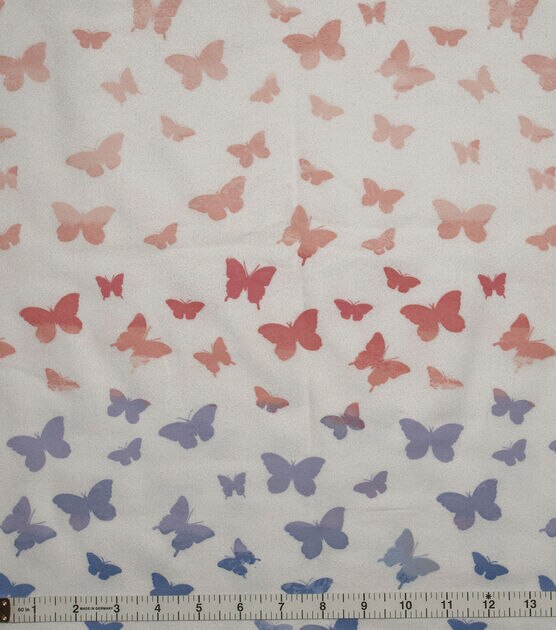 POP! Super Snuggle Butterfly Ombre Flannel Fabric