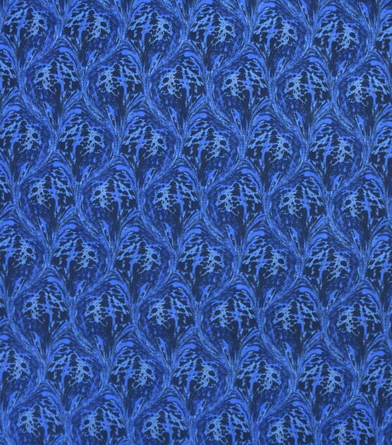 Blue Feathers Quilt Cotton Fabric by Keepsake Calico
