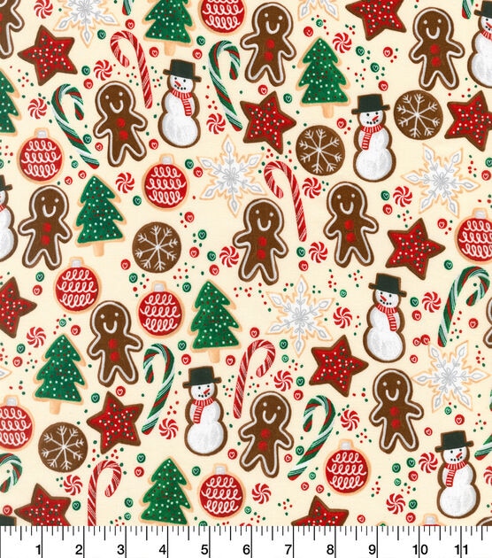 Robert Kaufman Cookie Party Christmas Cotton Fabric, , hi-res, image 2