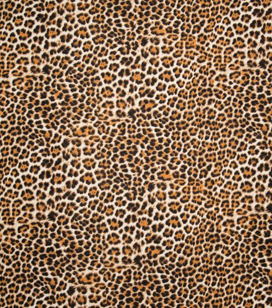 Leopard Print Super Snuggle Flannel Fabric, , hi-res, image 2