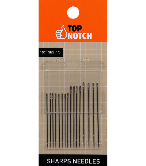 16ct Sharp Sewing Needles by Top Notch