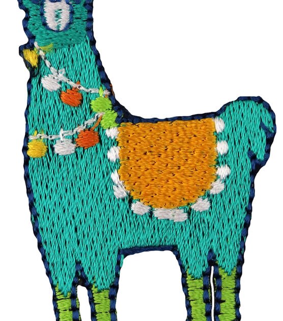 Simplicity 2" Embroidered Llama Iron On Patch, , hi-res, image 2