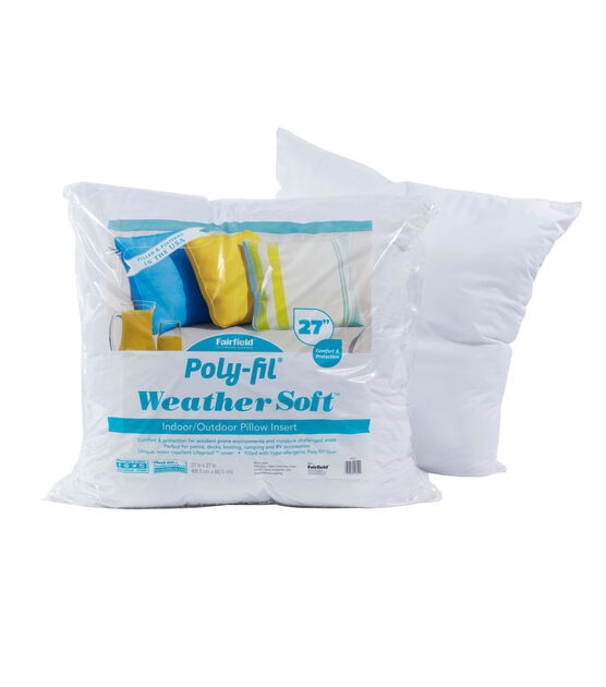 Poly Fil Weather Soft Indoor & Outdoor 27"x27" Pillow Insert