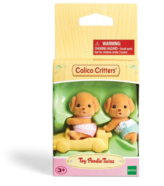 Calico Critters 1.75'' Toy Poodle Twins, , hi-res, image 3