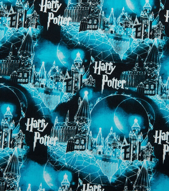 Harry Potter Cotton Fabric Hogwarts & Moon, , hi-res, image 3