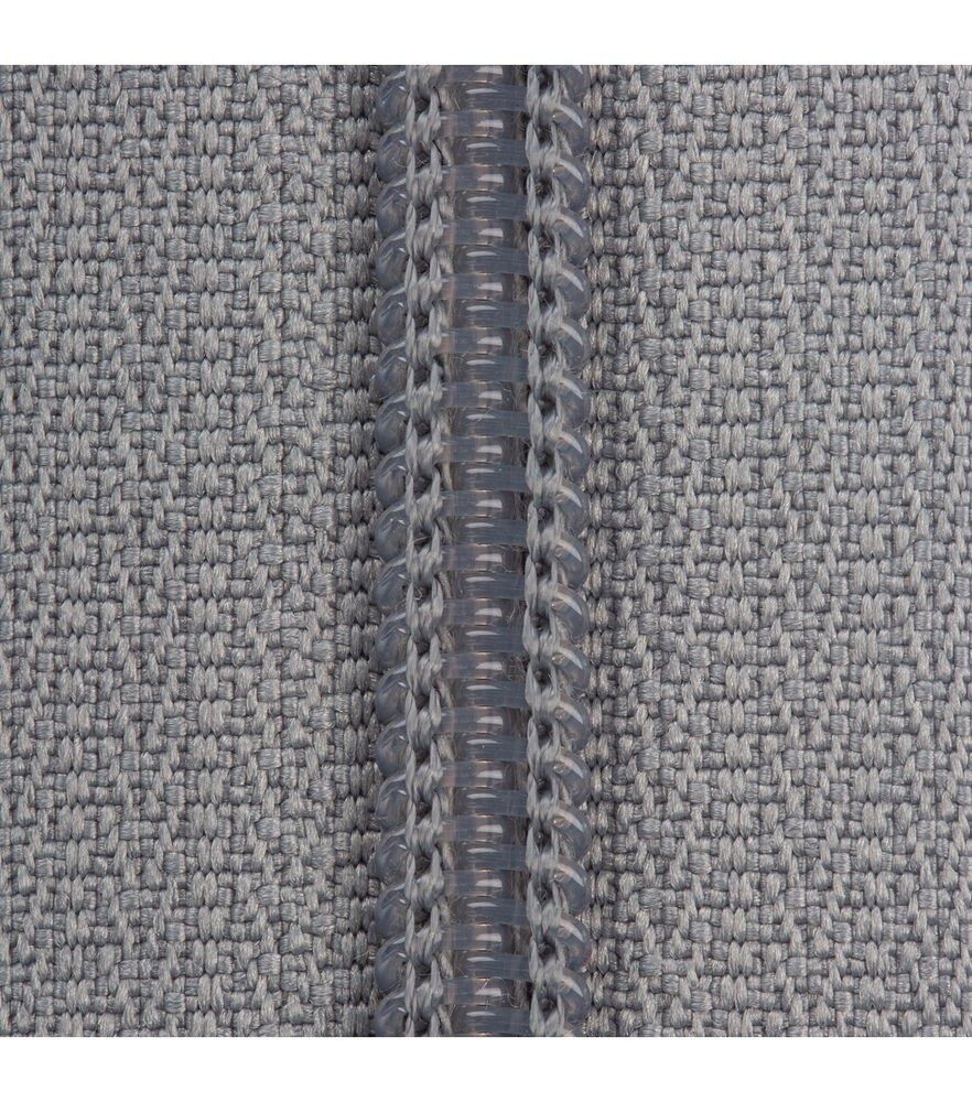 Coats & Clark Coil Separating Zipper 22", Gray, swatch, image 6