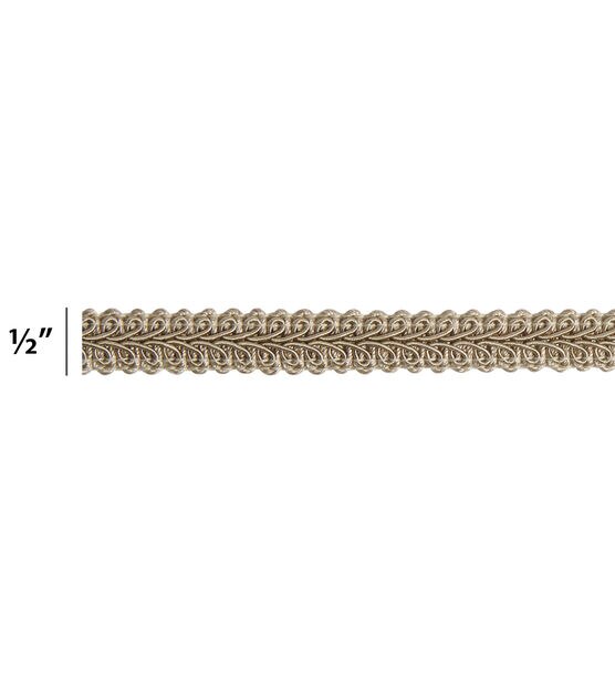 Ivory Beige Braid Fringe Trims1.8cm - 0.71 inches gimp braid