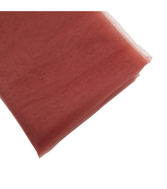 Red Ochre Matte Tulle Fabric, , hi-res, image 2