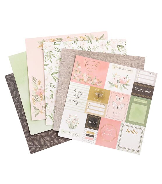 48 Sheet 12" x 12" Floral Wonders Cardstock Paper Pack by Park Lane, , hi-res, image 3