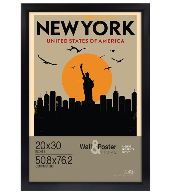 MCS 20"x30" Black Gallery Wall & Poster Frame