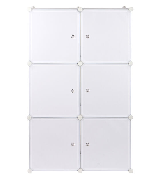 17" x 19" Buildable 6 Section Cube Storage by Top Notch