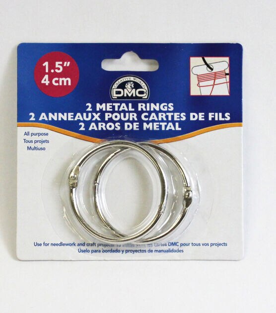 Metal Rings 1-1/2 2 Pkg
