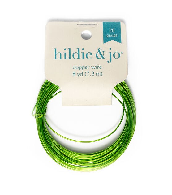 8yds Green Copper Wire by hildie & jo